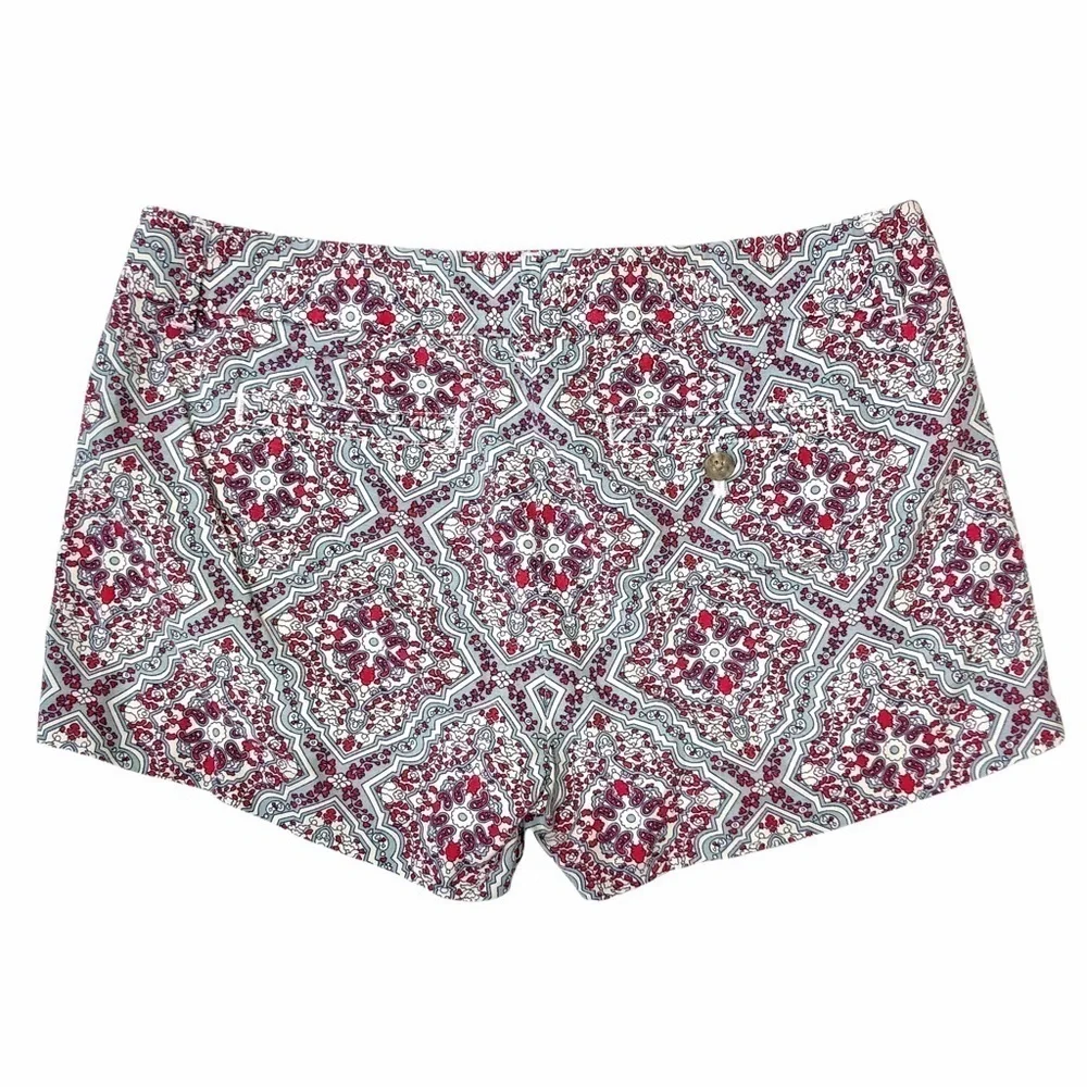 J. Crew City Fit cotton shorts paisley mandala 6